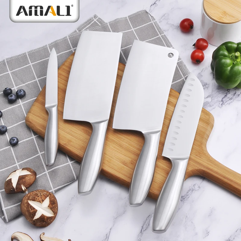 Hollow handle Stainless Steel kitchen knives Cleaver Chopper