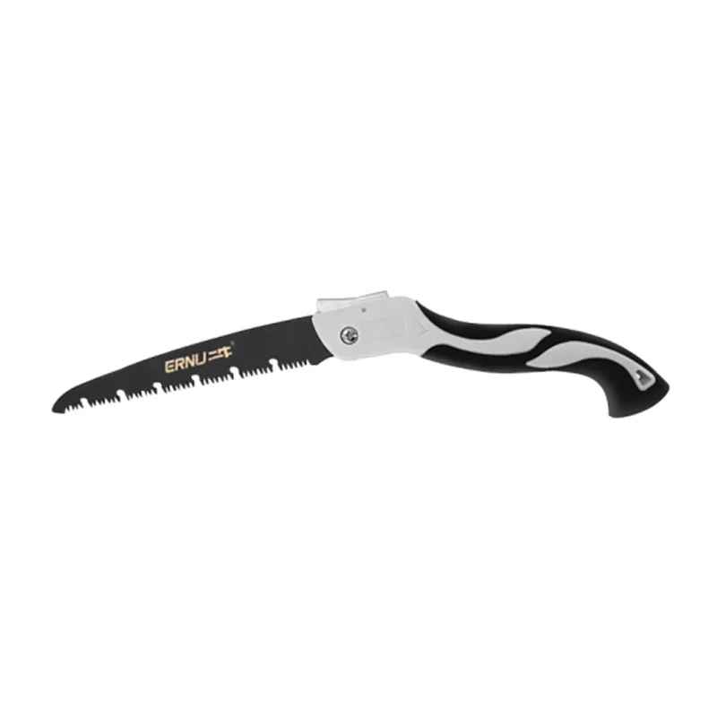 Rugged SK5 High Carbon Steel Premium Pruning Folding Garden Hand Saws with Secure Lock Comfort Soft Grip