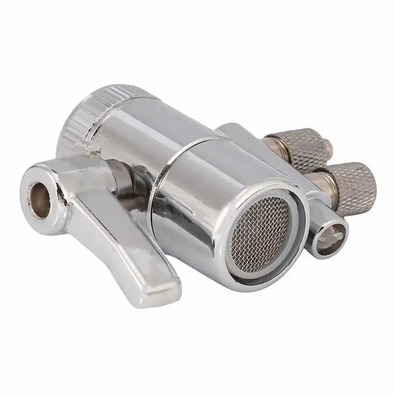 New Stainless Steel Water valve Faucet Aerators Dual Diverter Adapter For Water Purifier Oral Irrigator Accessories Valve Switch