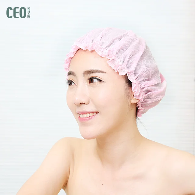 Two-piece waterproof eco friendly bath hair cap