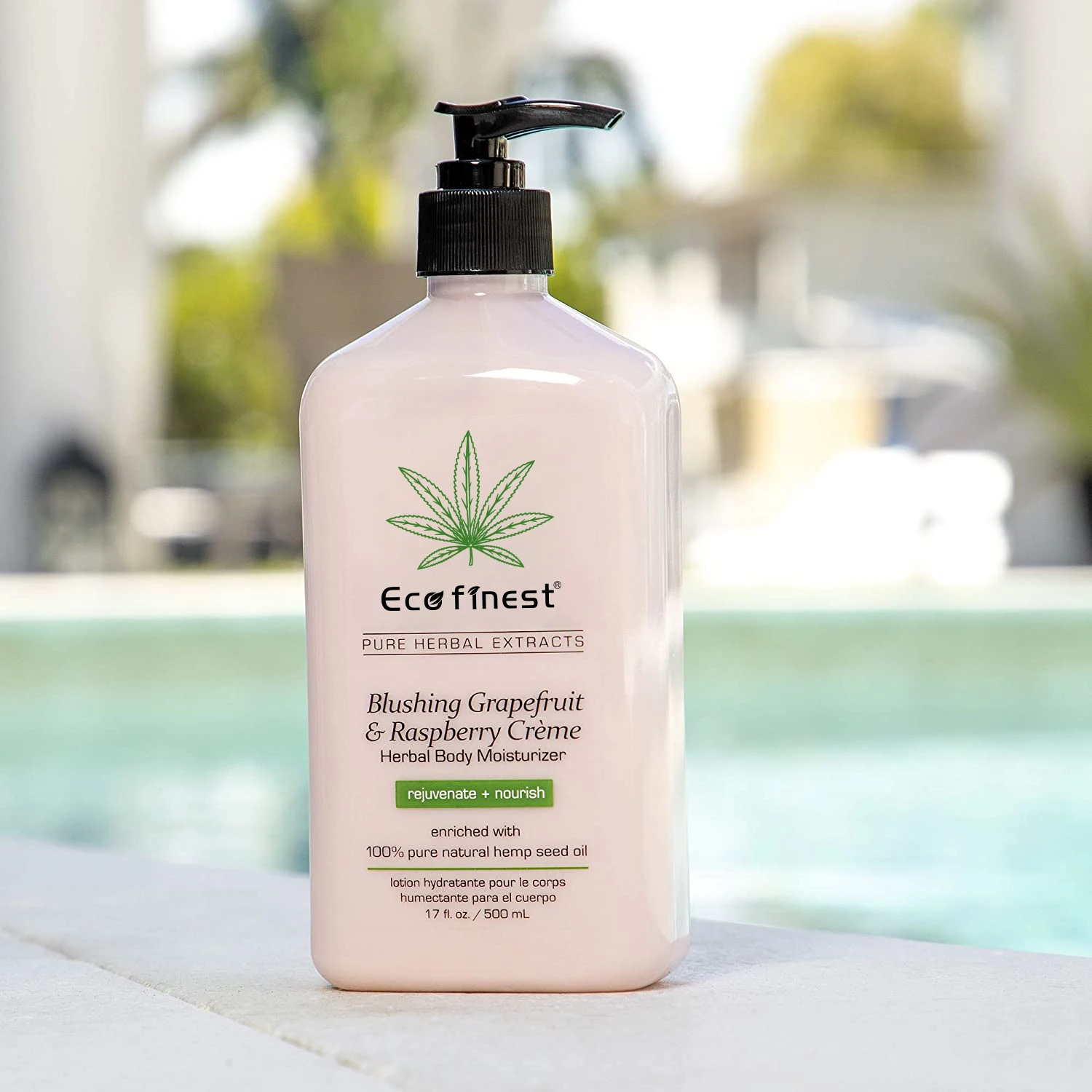 
Hemp seed Oil Blushing Grapefruit & Raspberry Creme Herbal Body Moisturizer Lotion - Fruit Body Cream 