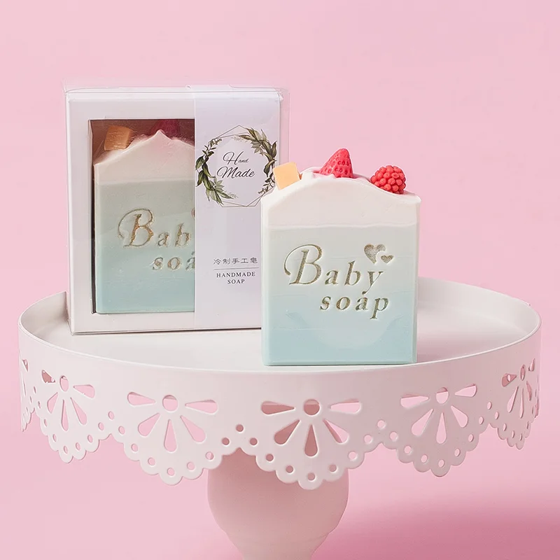 Private label  Organic natural Cold Processed soap cleansing skin whitening soap Christmas gift bodi soap