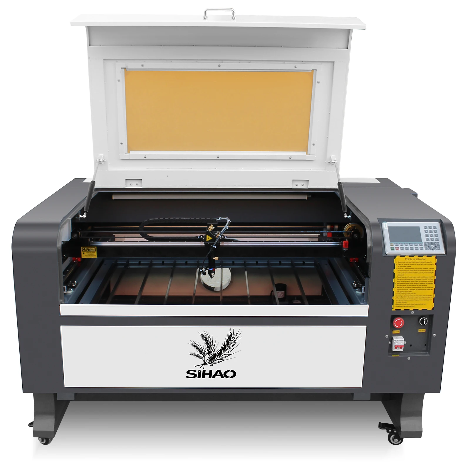 vevor Peixu New Co2 Laser Engraving machine 9060 100W Ruida motherboard folding legs gray and white European plug 220V