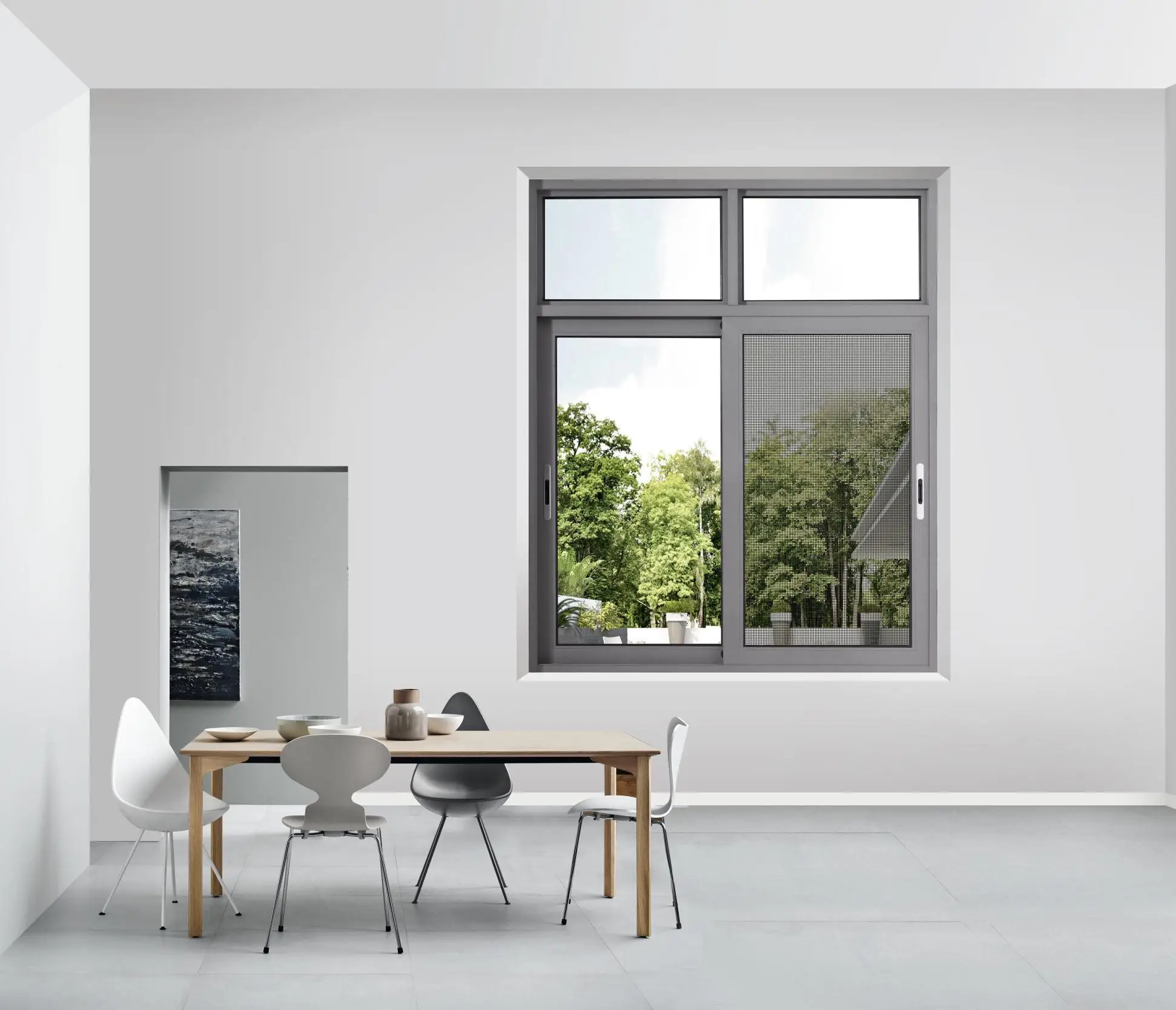 Sample Supply And Prompt Delivery Simple Design Aluminum Window/casement 3 Tracks Window Sliding