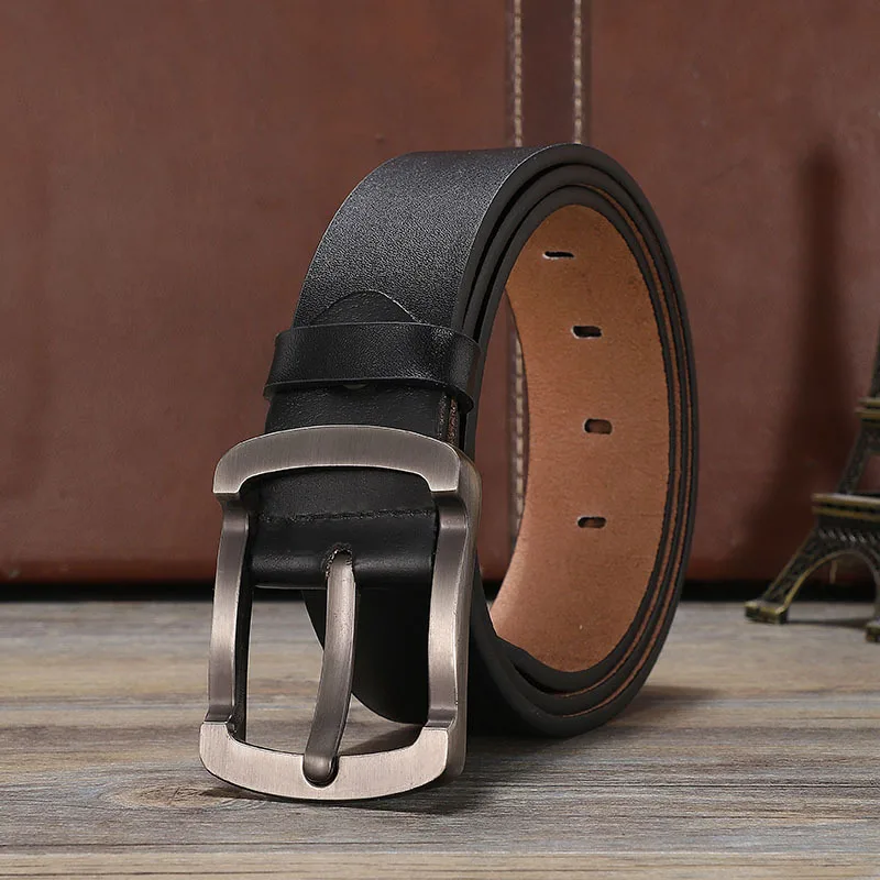 Новинка, мужские деловые модные ремни из искусственной кожи, мужские кожаные режущие пряжки, Простой ремень