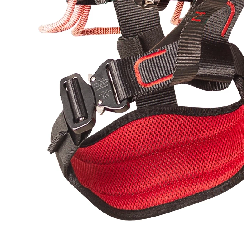 Safety Harness Tree Climbing Harness Access Fall Arrest Protection Equipment with Rope Bridge 5 Point Full Body Harness