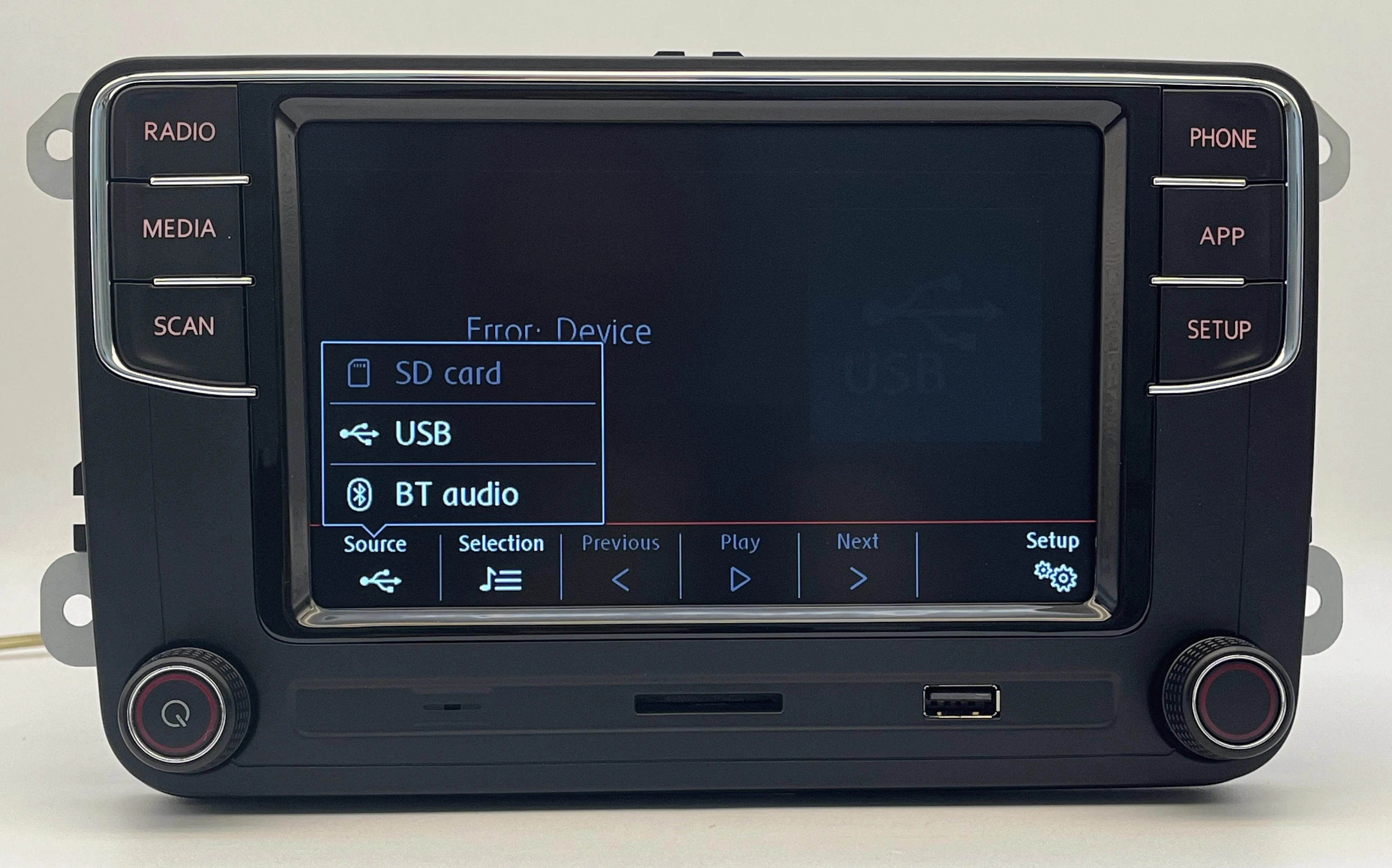 Автомагнитола OEM RCD330 187B мультимедийное радио для VW/Volkswagen/Golf/Passat/B7/B6/Skoda/Seat/Octavia CarPlay Android Auto