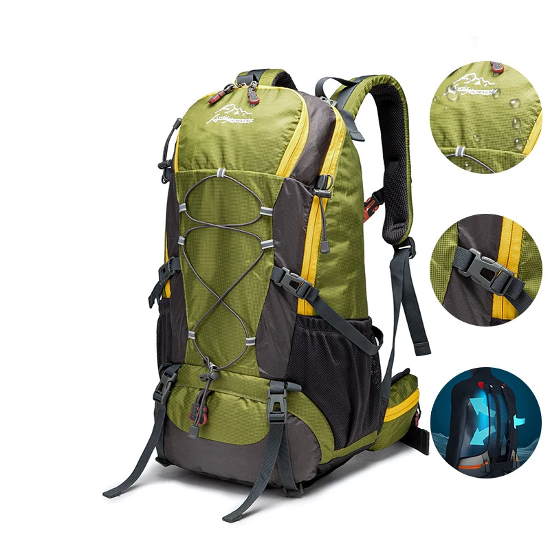 40L Lightweight outdoor backpack for men with rain cover outdoor sport travel backpack waterproof outdoor