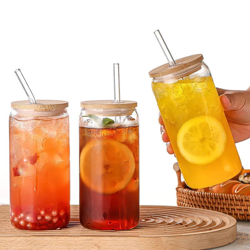 Wholesale high quality transparent glass cups for styling glass juice cups glass bottle