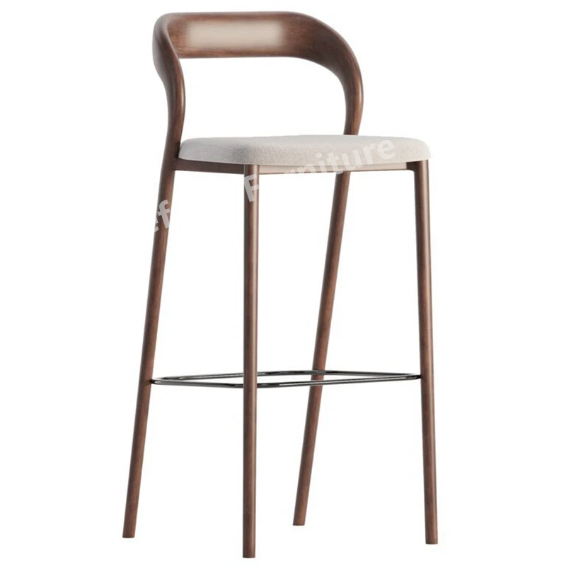 American Country Style Ash Wooden Frame Neva Chair Dwg Restaurant Commercial Furniture Neva Bar Chair