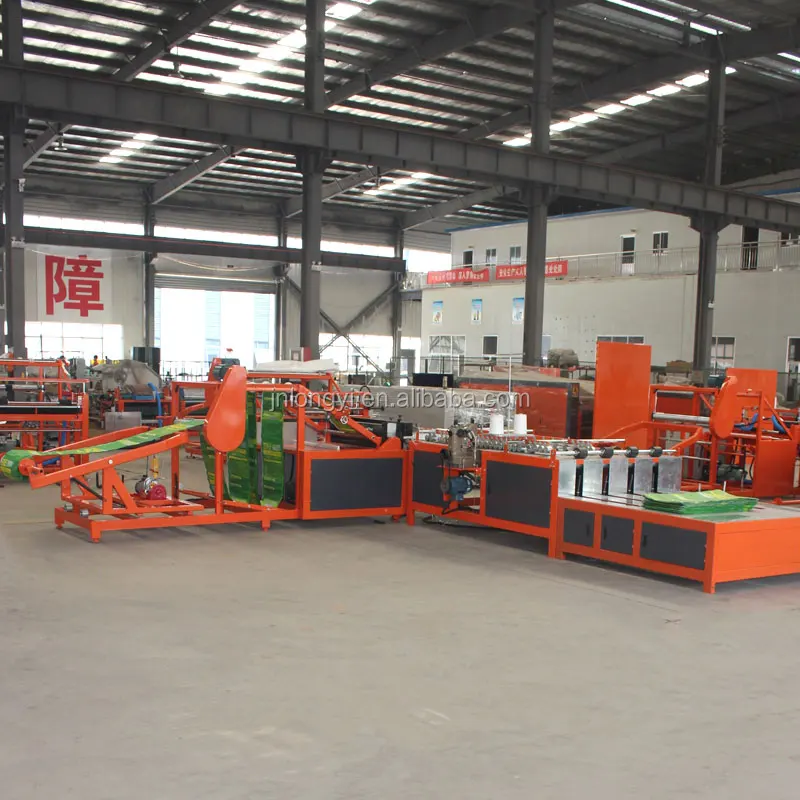 New designed easy to operate maize recycled polyester fabric jute plastic pp woven bag making machine