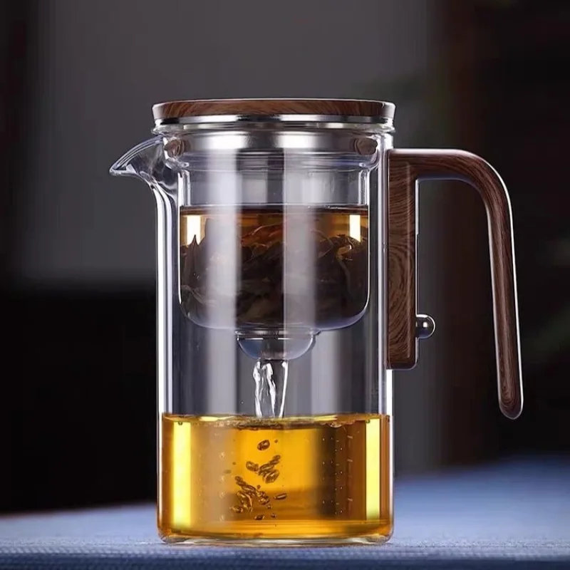 High quality high borosilicate glass teapot with infuser Glass heat resistant filter tea cup