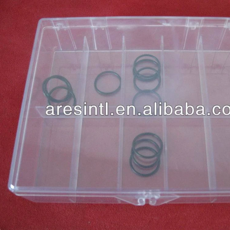 clear plastic boxes with dividers