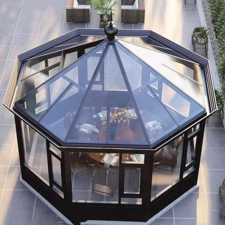 Outdoor Garden Low-e Tempered Glass Sunlight Room The Small Sunny Sunshine Glass Room sun room