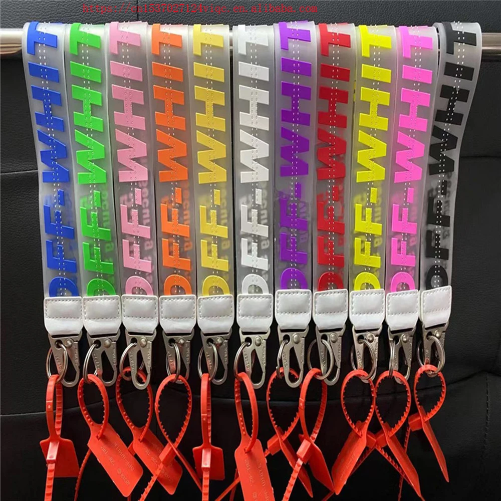 Jelly Pvc Lanyard Off Wristlet Keychain 1000styles High Quality Fashion Design Transparent Cloths Camera Jeans Bag Accessories