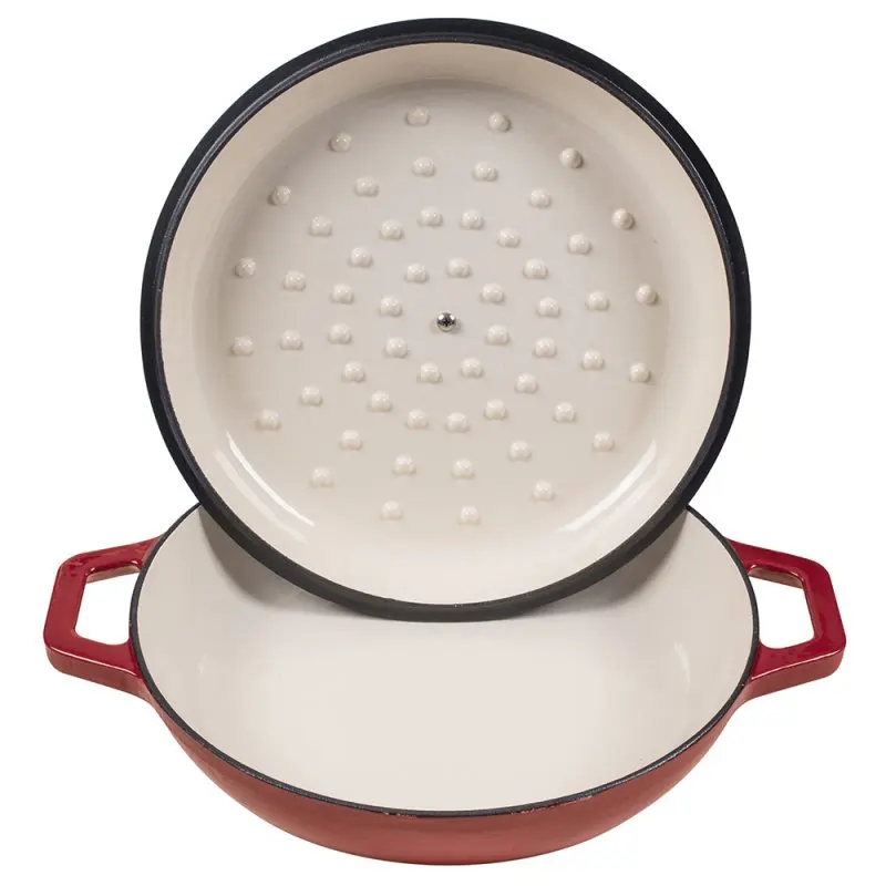 Eco-friendly Round Dutch Oven Pot Cookware Set Enamel Cocotte Casserole Enameled Cast Iron Cookware