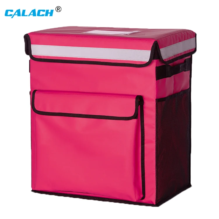 Calach Custom Logo Waterproof Delivery Bag Motorcycle Large Cooler Backpack Insulated Thermal Food Box Delivery Cooler Bag