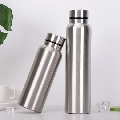 Outdoor 500ml single wall stainless steel sport water drinking bottle for mountaineering and hiking