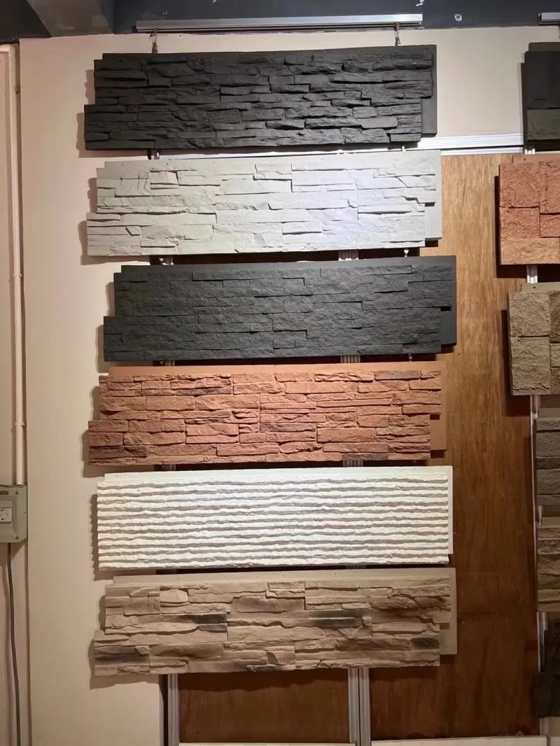 polyurethane artificial stone waterproof fireproof natural and realistic texture veneer material exterior pu stone wall panels