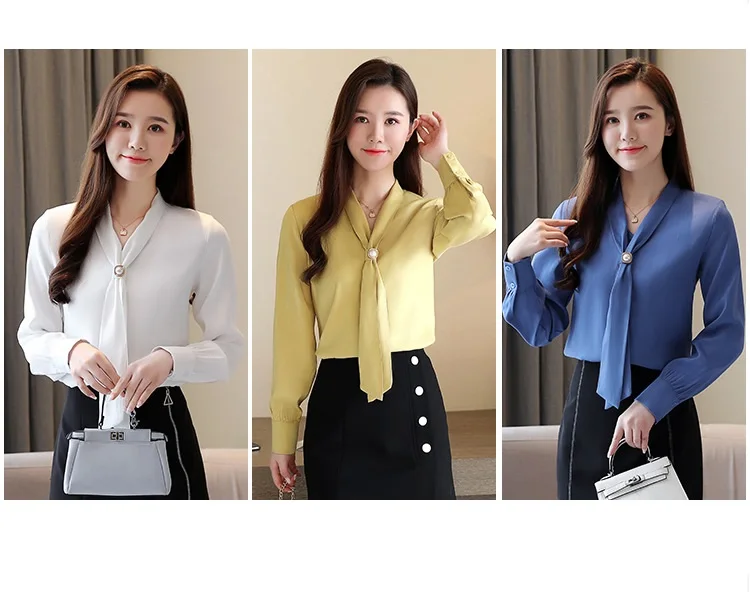 Hot Sale Loose Women Ladies Office Shirts Clothes Elegant Fashion Casual Shirts Blouse