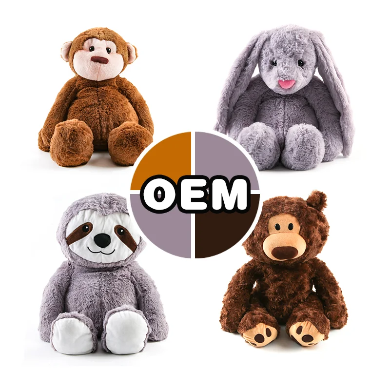 Manufacturer Weighted Heated Animal Toys 2Lb 3Lb 4Lb 5Lb Autism Weighted Plush Toy For Calms And Comforts