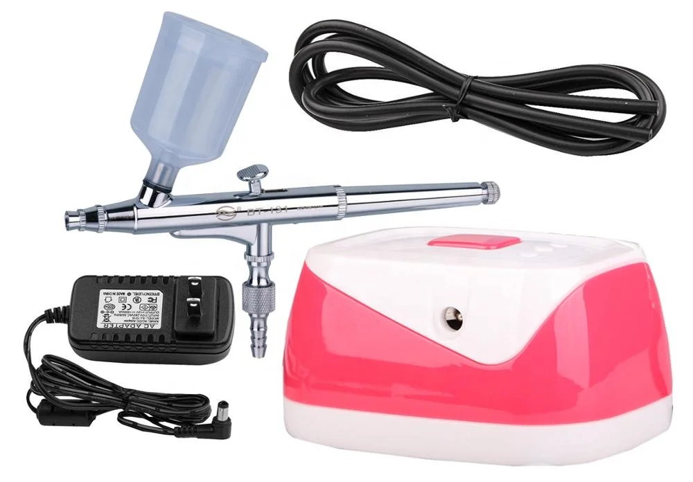 Professional Airbrush Makeup Kit Set Air Compressor Airbrush Spray Gun