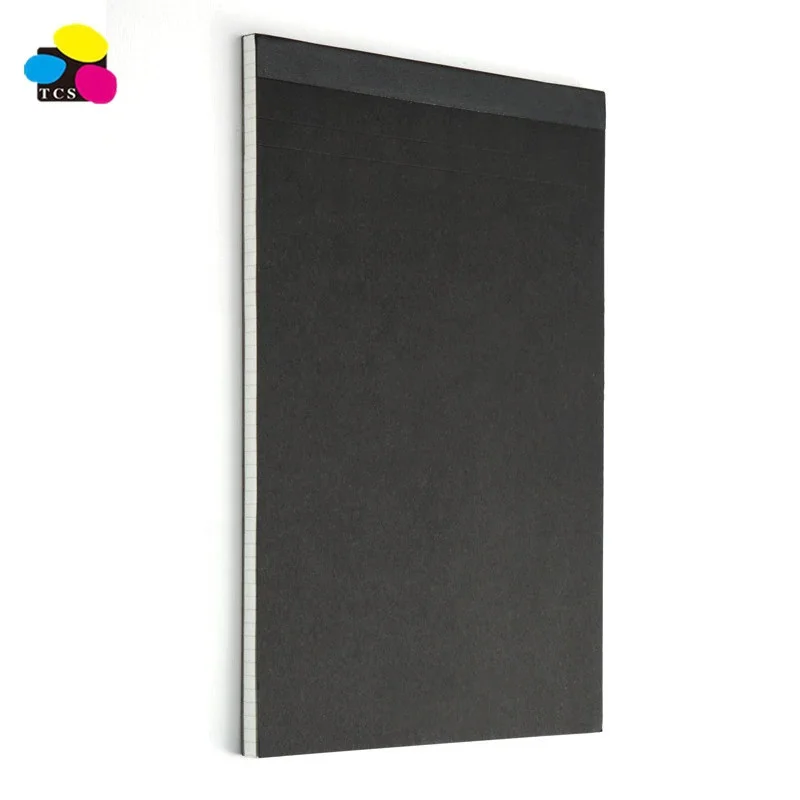 School Supplies A5 B5 A4 Upturning Kraft Notebook Black Cover Composition Notepad Grid Blank Legal PadA5 B5 A4