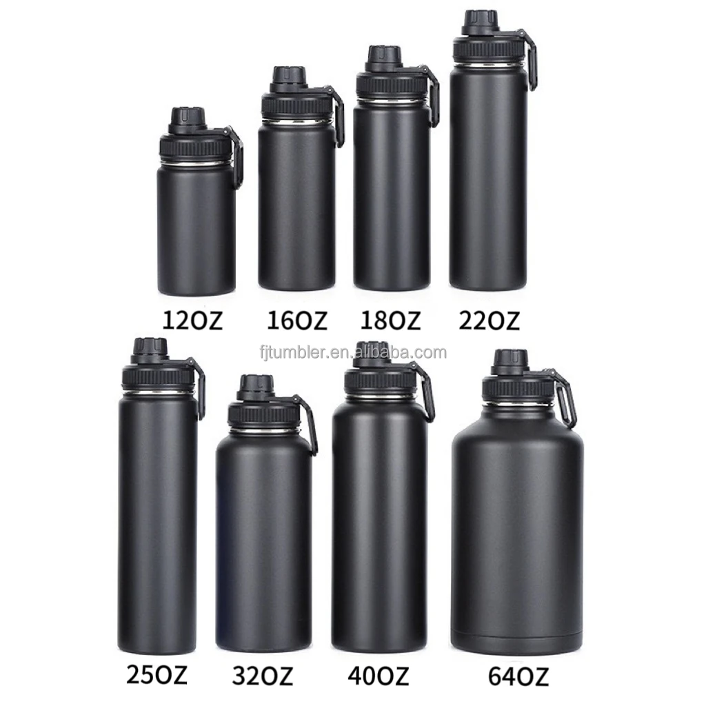 Double Wall Handgrip Vacuum Flasks Insulated Stainless Steel Water Bottle With Custom Logo Outdoor Water Bottle