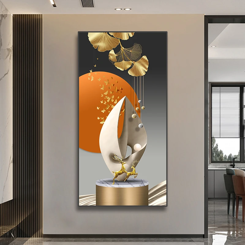 Luxury Hotel Interior Large Paintings Wall Art Decorative Painting Wall Decor Painting