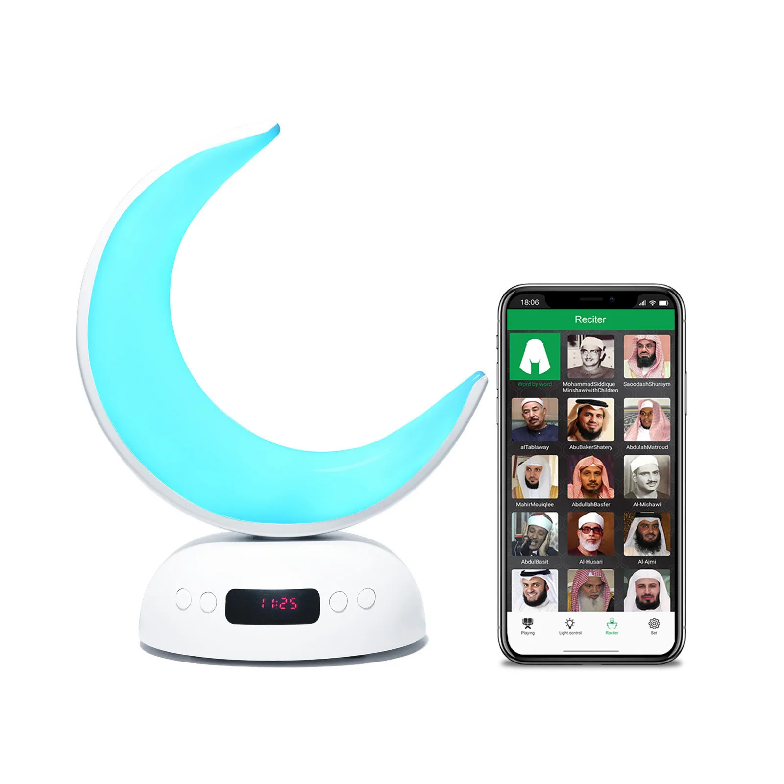 Bluetooth-Колонка quran с часовой лампой профессиональный беспроводной динамик трансмиттером