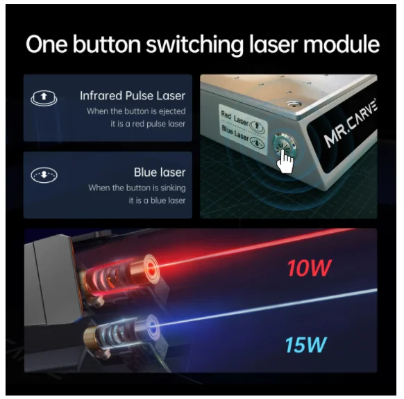 DAJA M4 Shenzhen 50 Watt 40w Letter Pvc Ccd Cristal Jewelry Laser Engraving Machine