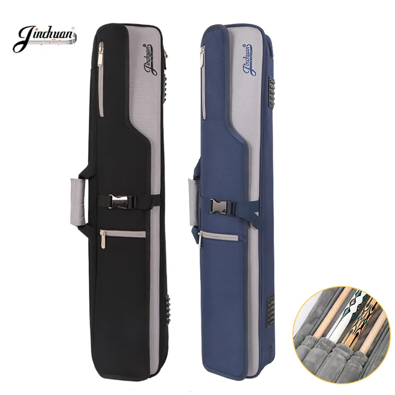 wholesale waterproof 3butts 4shafts Billiard cue case Pool Cue Stick Carrying Bag Stick Holder with shoulder strap