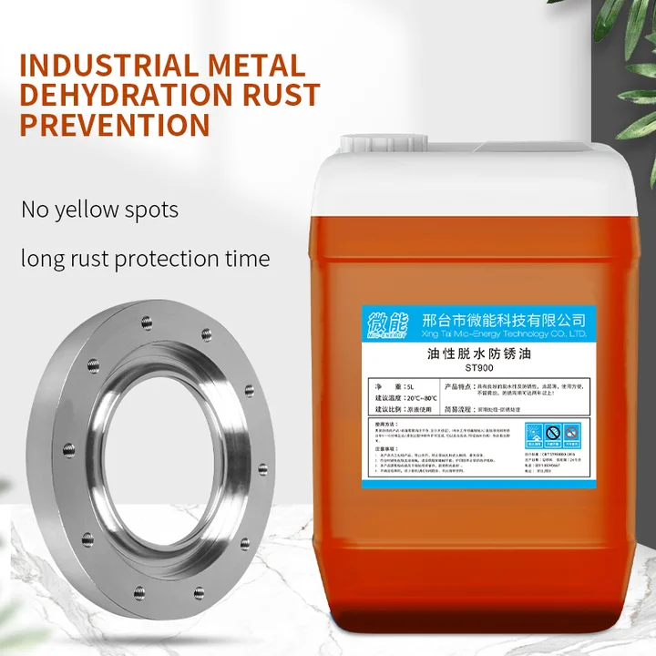 Anti rust oil for large cast iron equipment bases and valve bodies