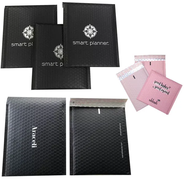 Custom Poly Mailers Logo Printing Mailing Bags BOPP Poly Bubble Padded Mailer Bags