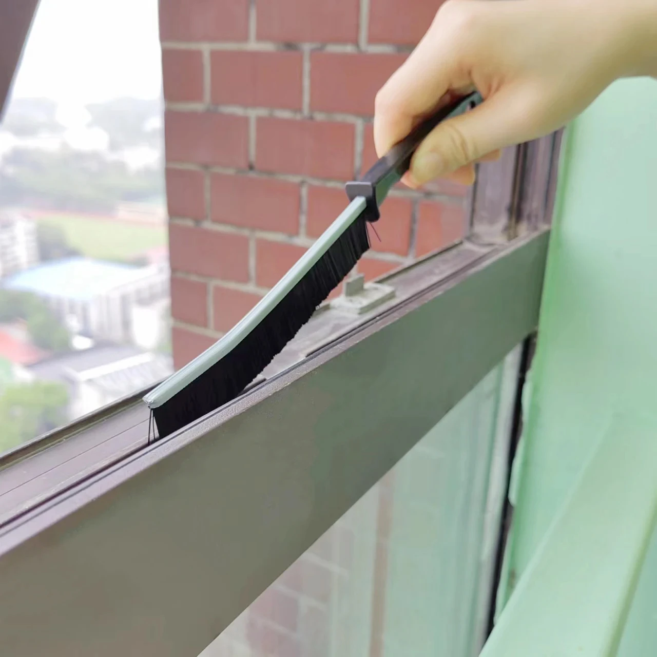 Crevice Cleaning Tool Window Groove Cleaning Brush Bathroom Gap Cleaning Brush Hard Bristle