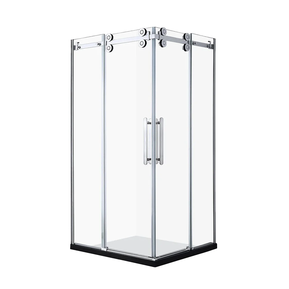 Fashion Hotel 8mm Glass Shower Doors Bathroom stainless steel Shower Enclosure
