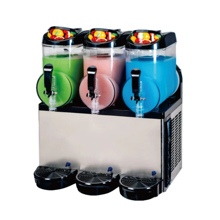 Ice Slush Slushy Making Triple Slush Maker Commercial Smoothie Machine