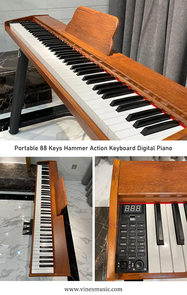 cheap portable  wooden 88 keys Piano Keyboard for Digital Piano Hammer Action