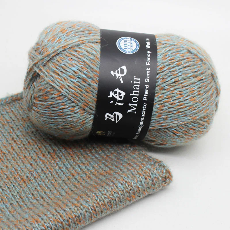 Wholesale Hand Blended Mohair Wool Yarns Knitting Crochet Fancy Embroidery Thread Glow Dark Feature Mercerized Waxed Patterns