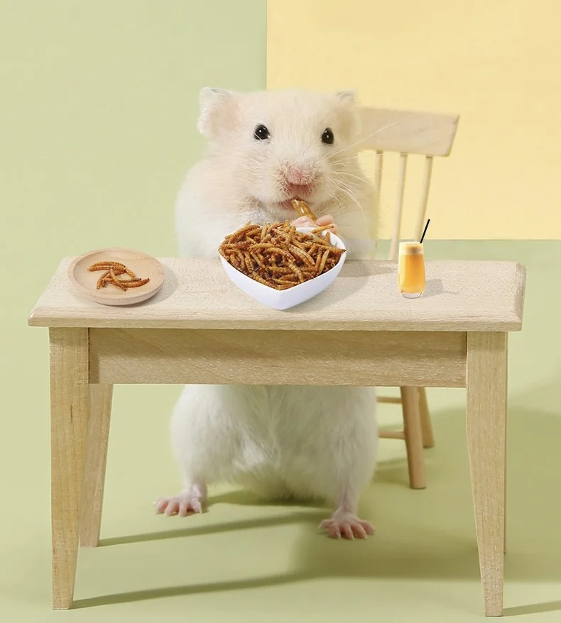 100% Non Gmo Натуральные Сушеные мучные черви для кур Дикие птицы и т. д. способствуют здоровому росту