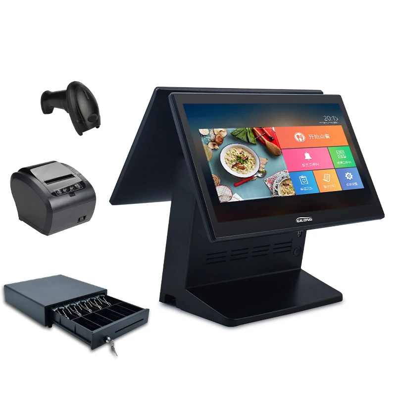 Операционная система Windows J1900 4 Гб RAM 64 SSD все в одном касании Pos-терминалы