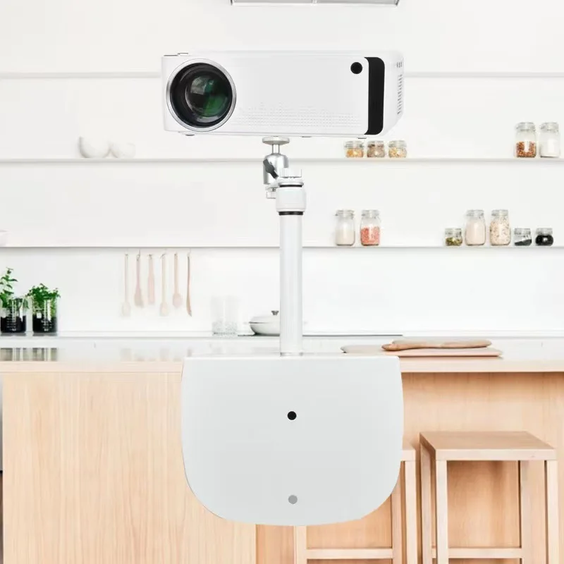 Large Capacity 3kg Metal Projection Accessories 2 Sections 360 Degree Rotation Telescopic Projector Stand