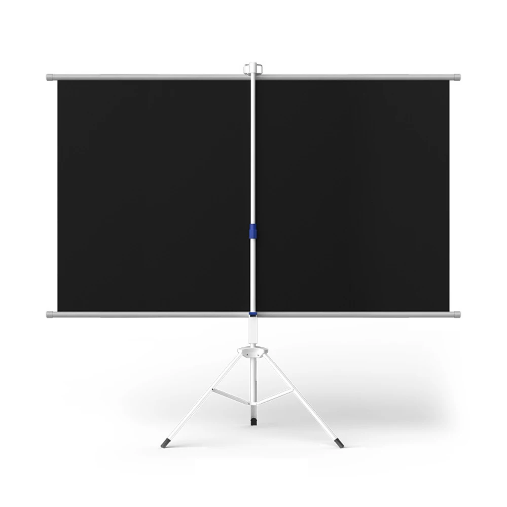 Wholesale 120 inch Large Screen Outdoor Portable Foldable Tripod Projection Screen Hard Metal Material