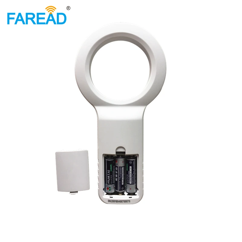 Continuous Reading 3AA battery pt 200 FDX-B animal ID implanted ear tag scanner USB RFID reader for pet microchip,camel dog