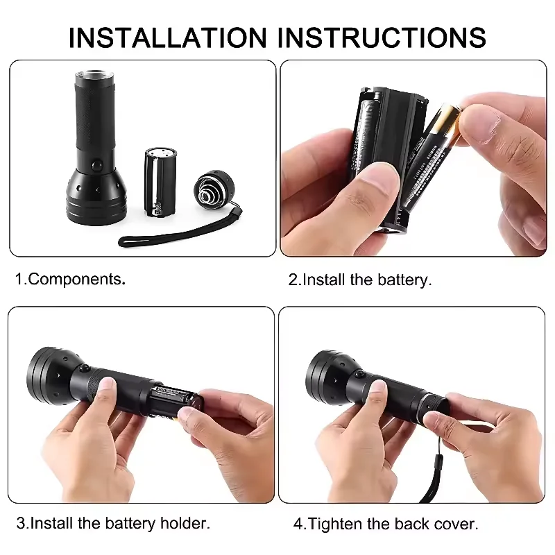 Night Vision 625nm Red Light Portable 5W 51 LED Red Flashlight Lantern For Read Astronomy Star Maps Hunting Fishing