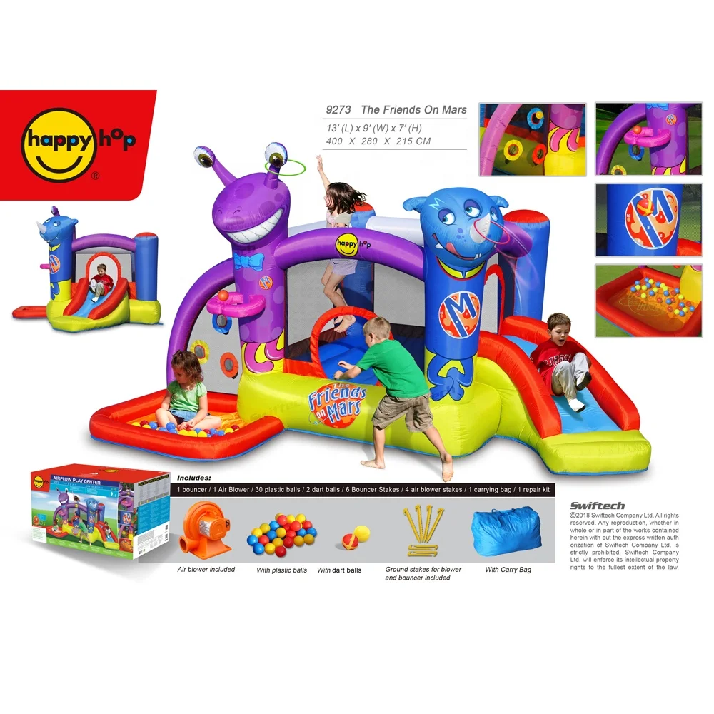 Happyhop надувной батут-9273 надувной батут и скользящий, прыгающий надувной