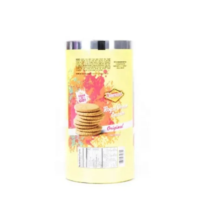 Custom printed food grade roll film packaging for snack nuts