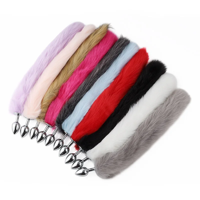 Sexy Multi Color Fox Tail Anal Butt Plug Sex Toys for Women Men Trainer Butt Plug Cosplay