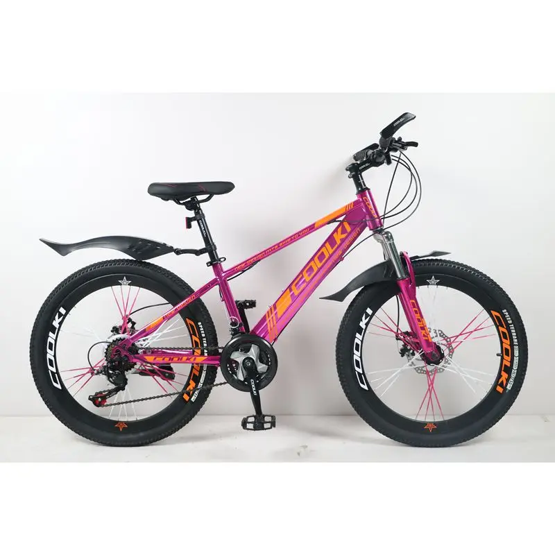BMX Bike 21-Speed 24-Inch Full suspension Steel Fork double Disc Brake Unisex mountain bicycle