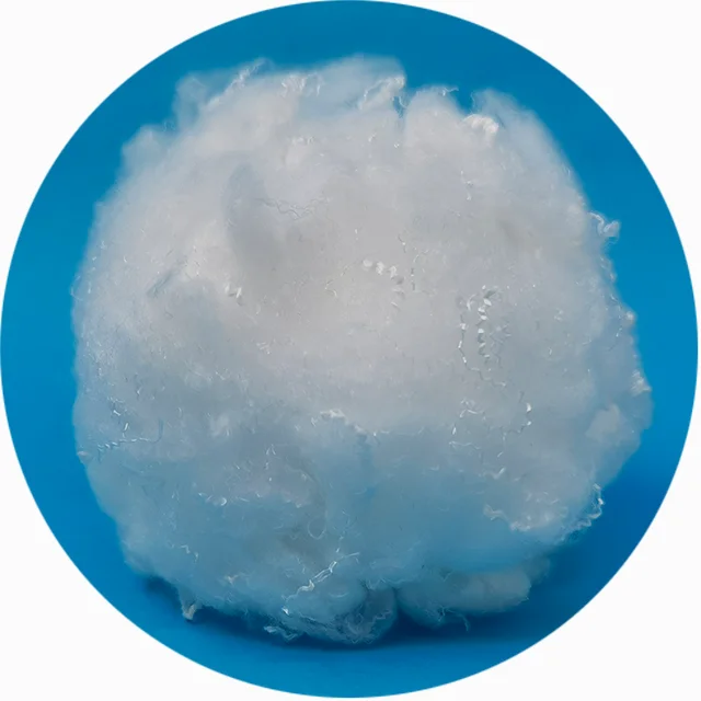 Virgin 0.7D 25mm microfiber polyester silicon down like fiber